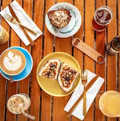 Coffee with snacks