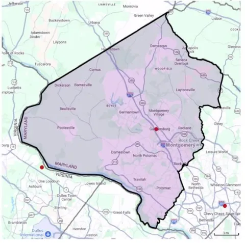 Gaithersburg Territory Map