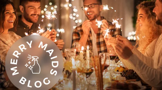 People celebrating holiday