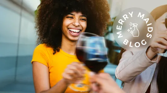 Woman with wine