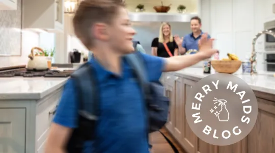 Boy in kitchen