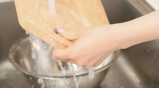 clean cutting board