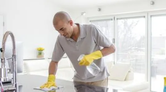 clean countertops with bleach
