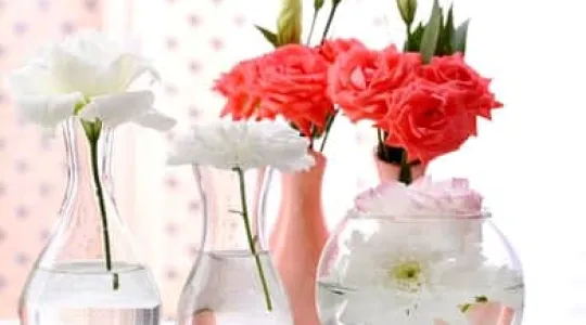 how to clean glass vases