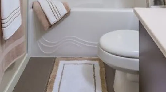 Clean bathroom