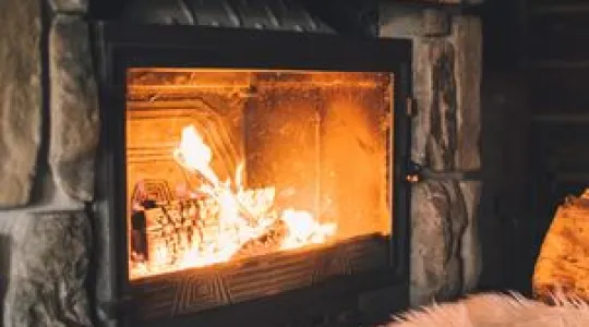 clean fireplace