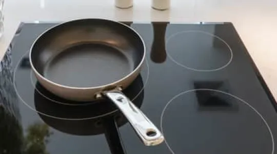 clean glass-top stove