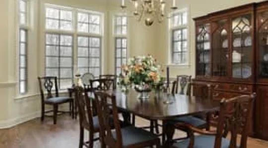 Clean dining room table