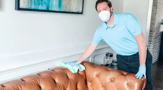 Cleaning a couch