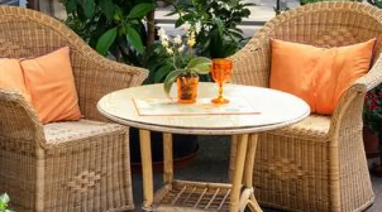 clean outdoor furniture