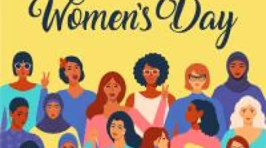 Women celebrating international women's day