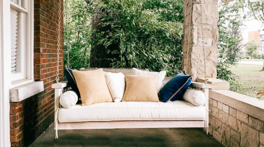 Front Porch with Swing