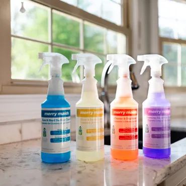 Merry Maids Cleaning Bottles