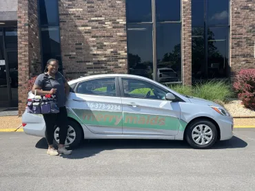 car and team member