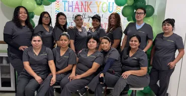 merry maids of covina posing together