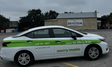 bergheim tx city sign and branded vehicle