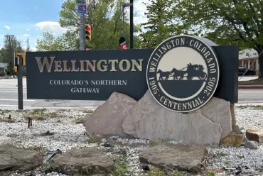 wellington colorado city sign