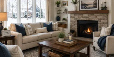 Clean northern Racine living room