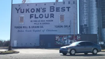 Yukon OK flour sign