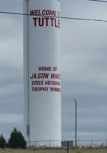 water tower in Tuttle, Oklahoma